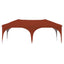 Pop-up Festtelt 575 x 288 x 245 cm Terrakotta Oxford stof