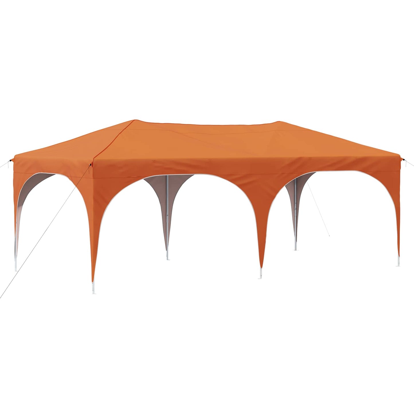 Pop-up Festtelt 575 x 288 x 245 cm Orange Oxford stof