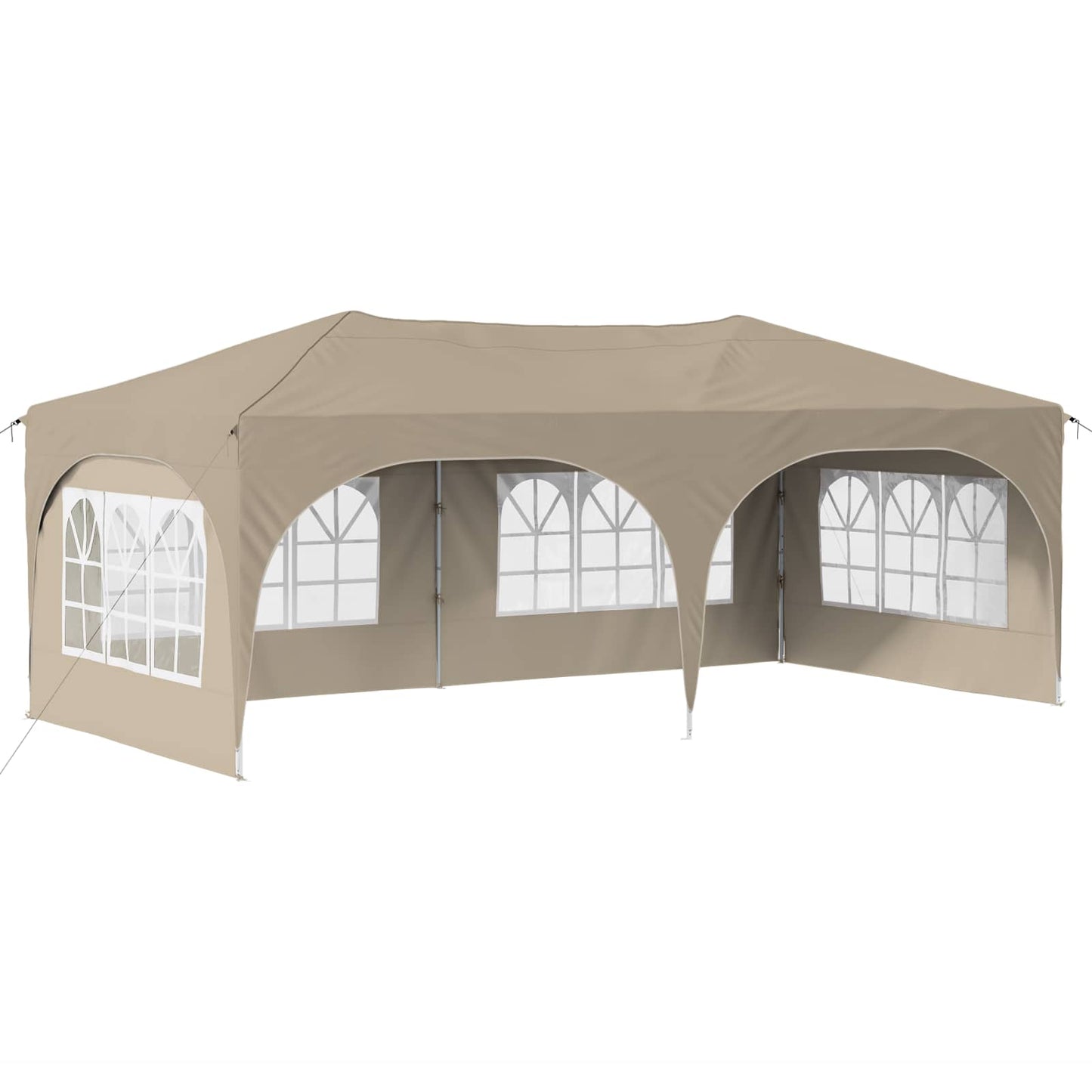 Pop-up Festtelt 575 x 288 x 245 cm Cremefarvet Oxford stof