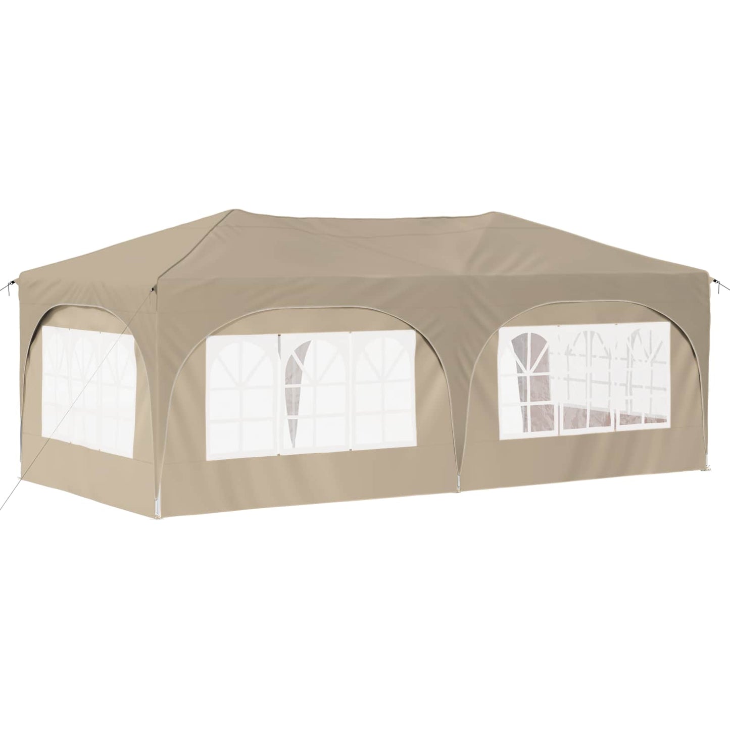 Pop-up Festtelt 575 x 288 x 245 cm Cremefarvet Oxford stof