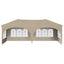 Pop-up Festtelt 575 x 288 x 245 cm Cremefarvet Oxford stof