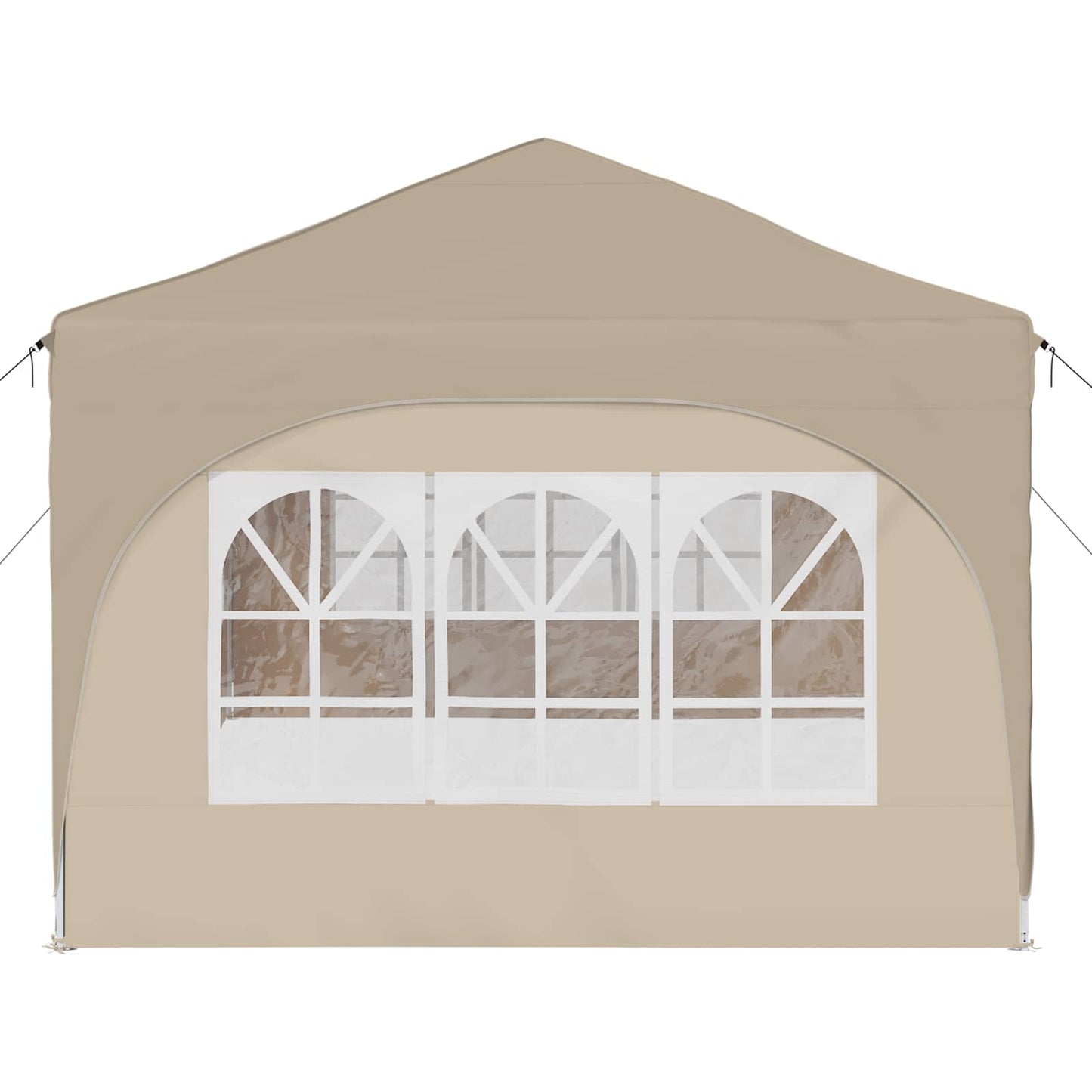 Pop-up Festtelt 575 x 288 x 245 cm Cremefarvet Oxford stof