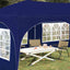 Pop-up Festtelt 575 x 288 x 245 cm Blå Oxford stof
