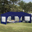 Pop-up Festtelt 575 x 288 x 245 cm Blå Oxford stof
