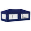 Pop-up Festtelt 575 x 288 x 245 cm Blå Oxford stof