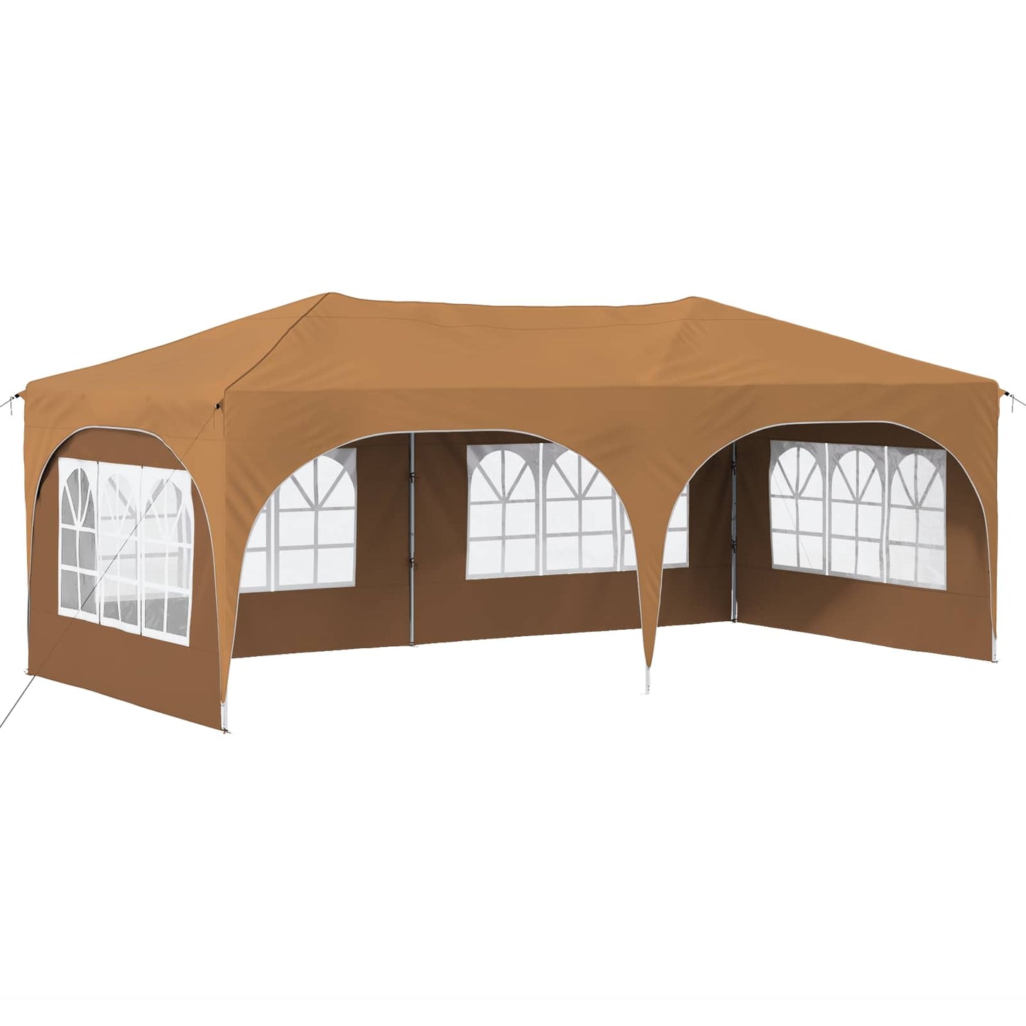 Pop-up Festtelt 575 x 288 x 245 cm Beige Oxford stof
