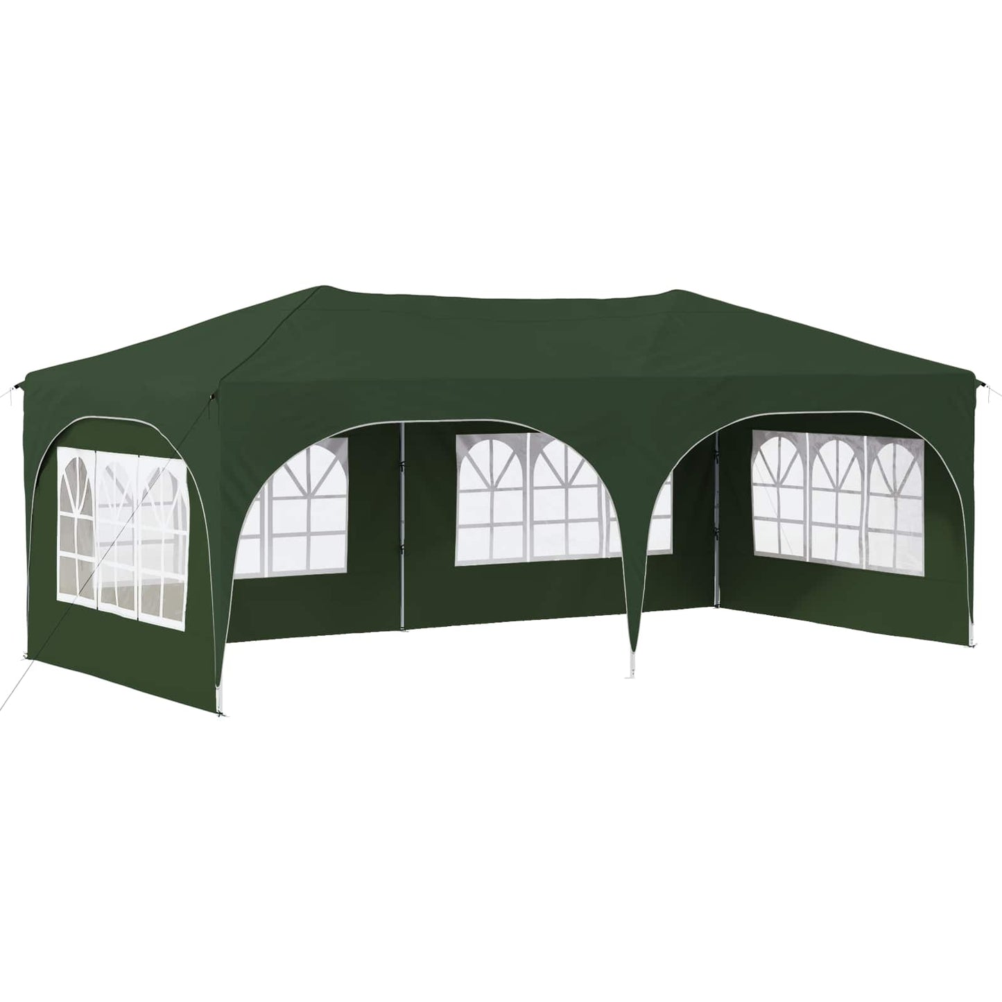 Pop-up Festtelt 575 x 288 x 245 cm Grøn Oxford stof