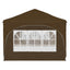 Pop-up Festtelt 575 x 288 x 245 cm Gråbrun Oxford stof