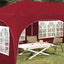 Pop-up Festtelt 575 x 288 x 245 cm Bordeaux Oxford stof