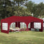 Pop-up Festtelt 575 x 288 x 245 cm Bordeaux Oxford stof