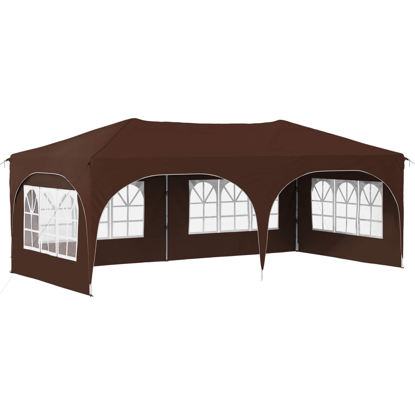 Pop-up Festtelt 575 x 288 x 245 cm Brun Oxford stof