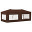 Pop-up Festtelt 575 x 288 x 245 cm Brun Oxford stof
