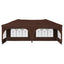 Pop-up Festtelt 575 x 288 x 245 cm Brun Oxford stof