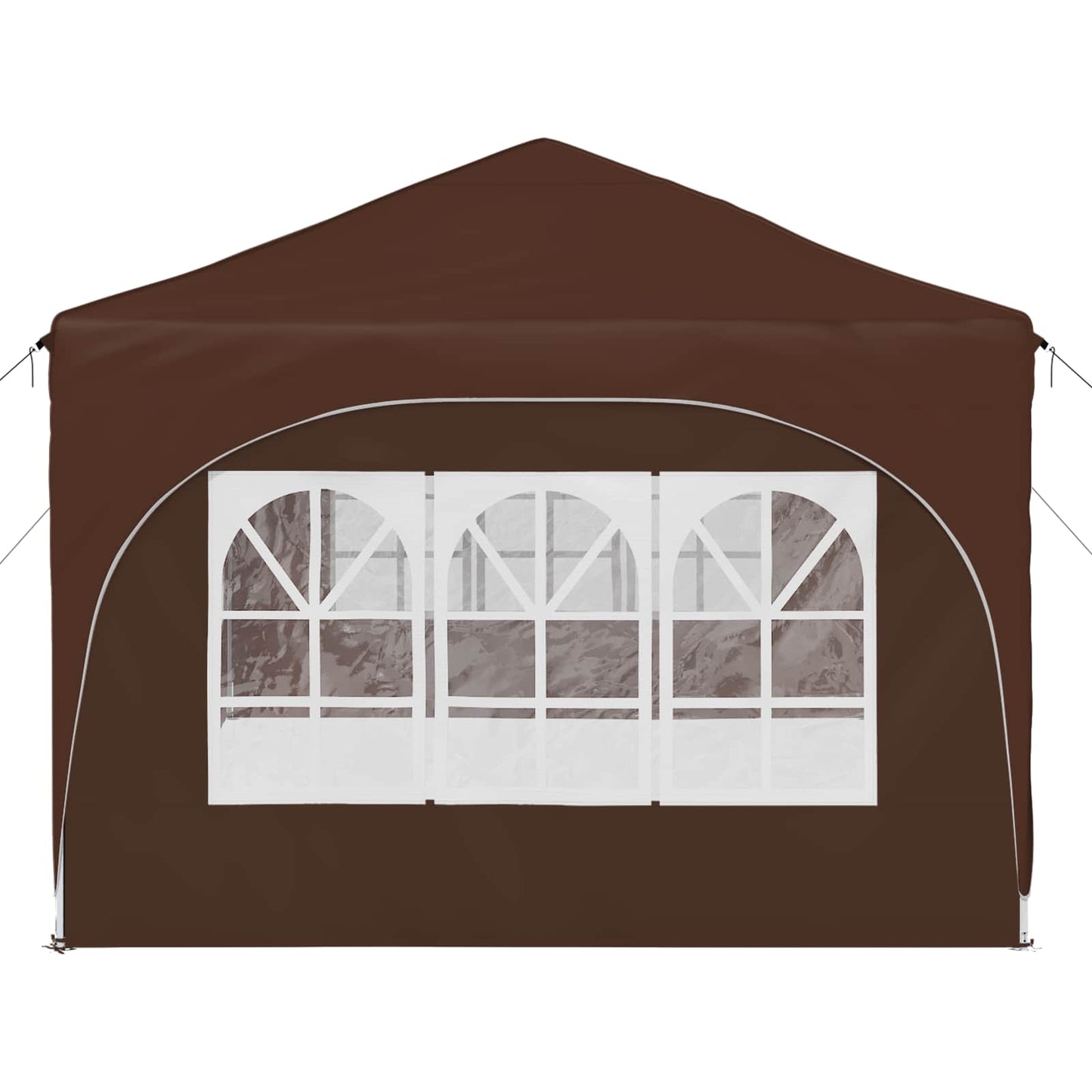 Pop-up Festtelt 575 x 288 x 245 cm Brun Oxford stof