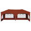Pop-up Festtelt 575 x 288 x 245 cm Terrakotta Oxford stof