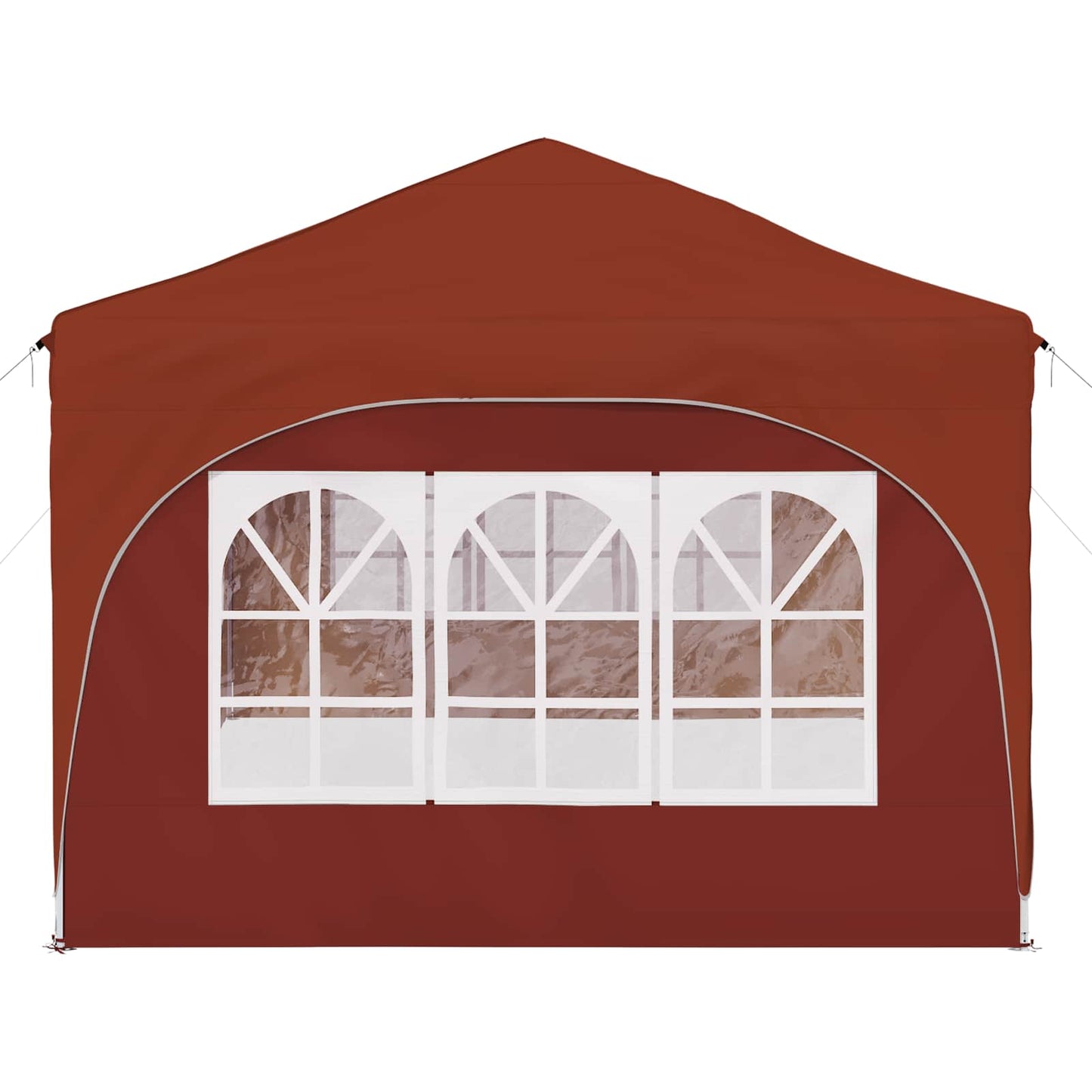Pop-up Festtelt 575 x 288 x 245 cm Terrakotta Oxford stof