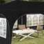 Pop-up Festtelt 575 x 288 x 245 cm Sort Oxford stof