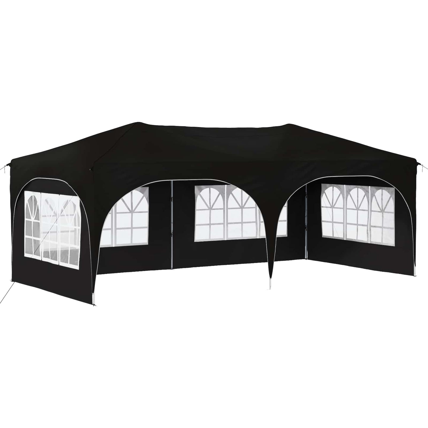 Pop-up Festtelt 575 x 288 x 245 cm Sort Oxford stof