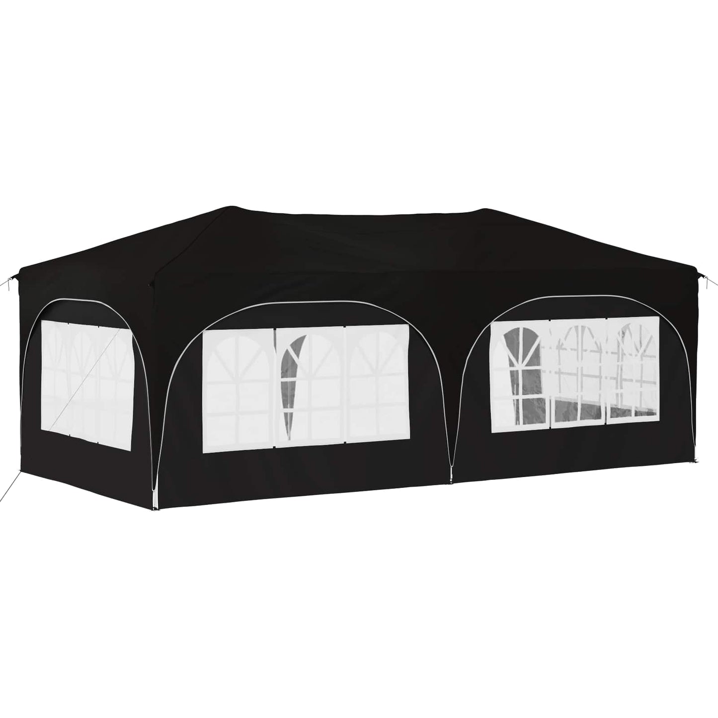 Pop-up Festtelt 575 x 288 x 245 cm Sort Oxford stof