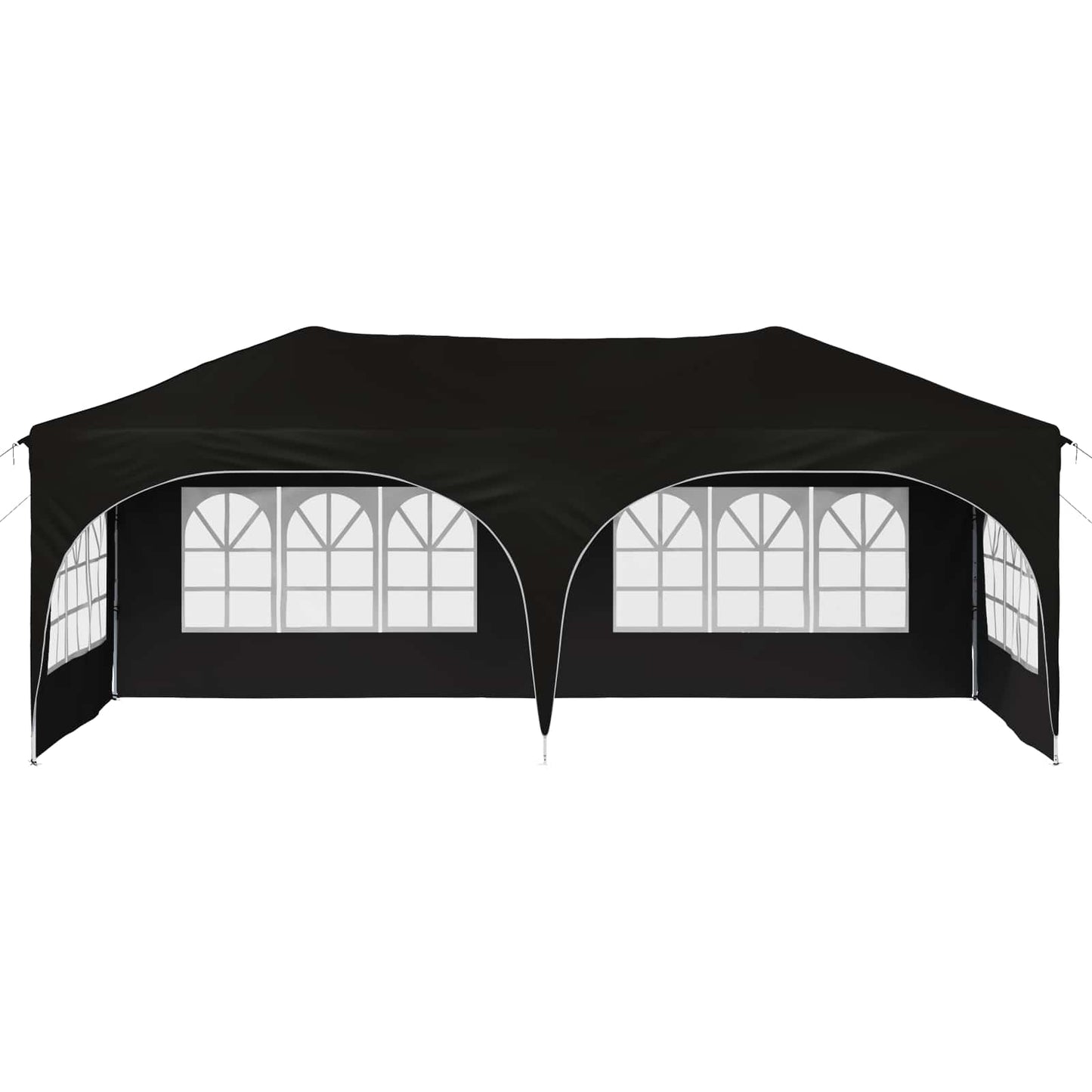 Pop-up Festtelt 575 x 288 x 245 cm Sort Oxford stof