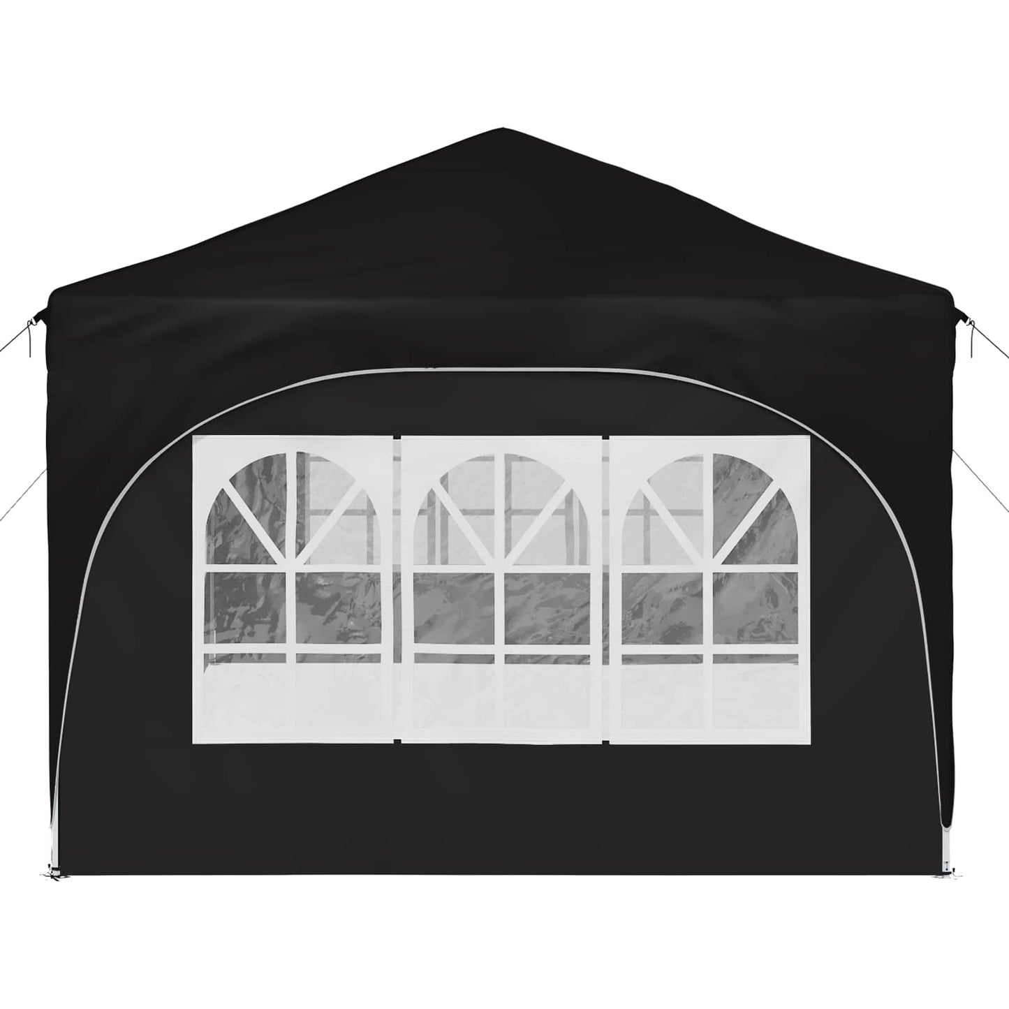 Pop-up Festtelt 575 x 288 x 245 cm Sort Oxford stof