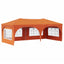 Pop-up Festtelt 575 x 288 x 245 cm Orange Oxford stof
