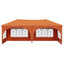 Pop-up Festtelt 575 x 288 x 245 cm Orange Oxford stof