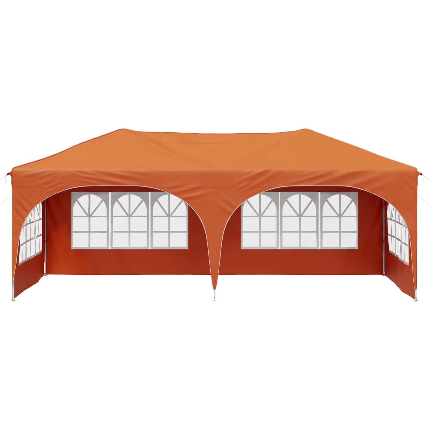 Pop-up Festtelt 575 x 288 x 245 cm Orange Oxford stof