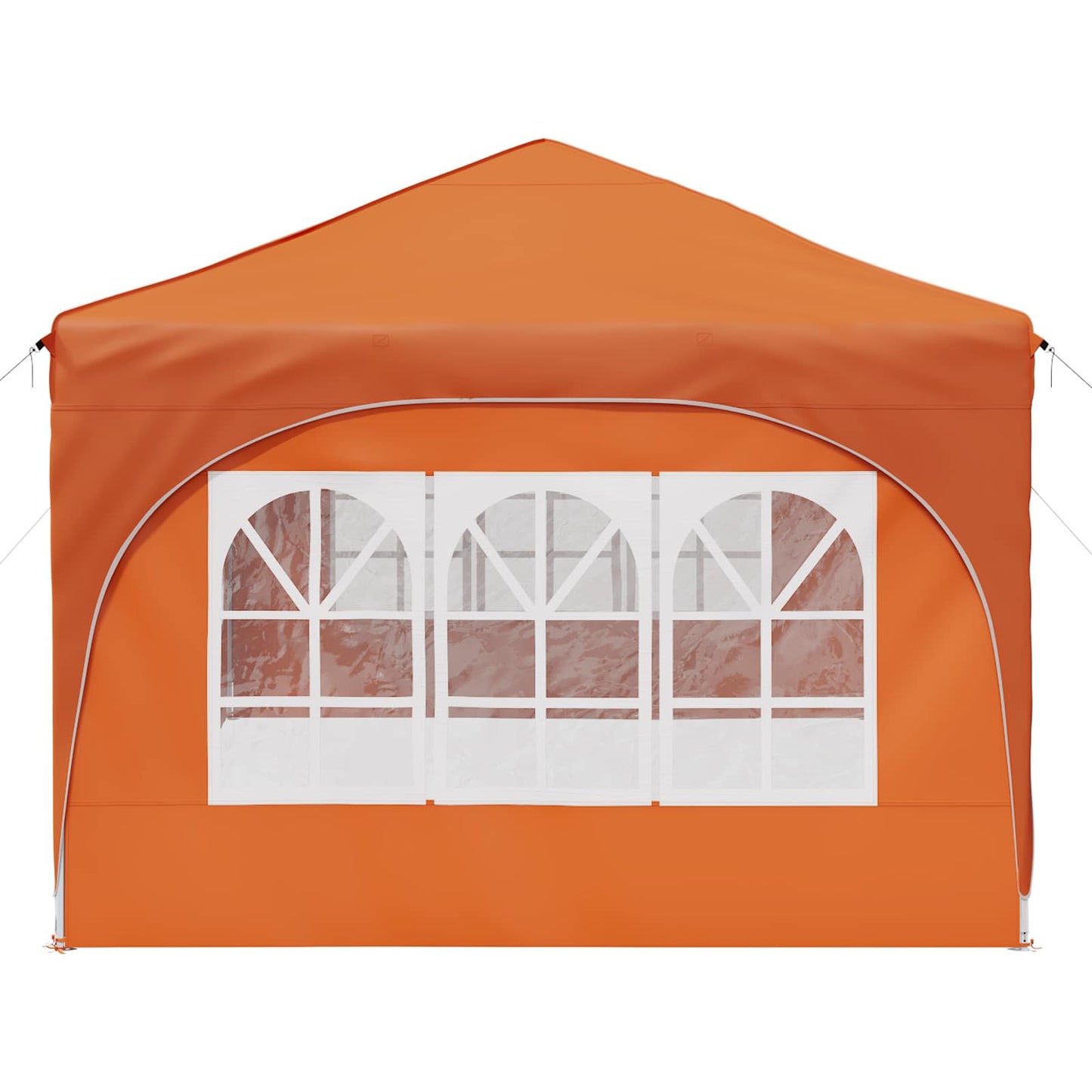 Pop-up Festtelt 575 x 288 x 245 cm Orange Oxford stof