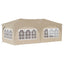 Pop-up Festtelt 575 x 288 x 245 cm Cremefarvet Oxford stof
