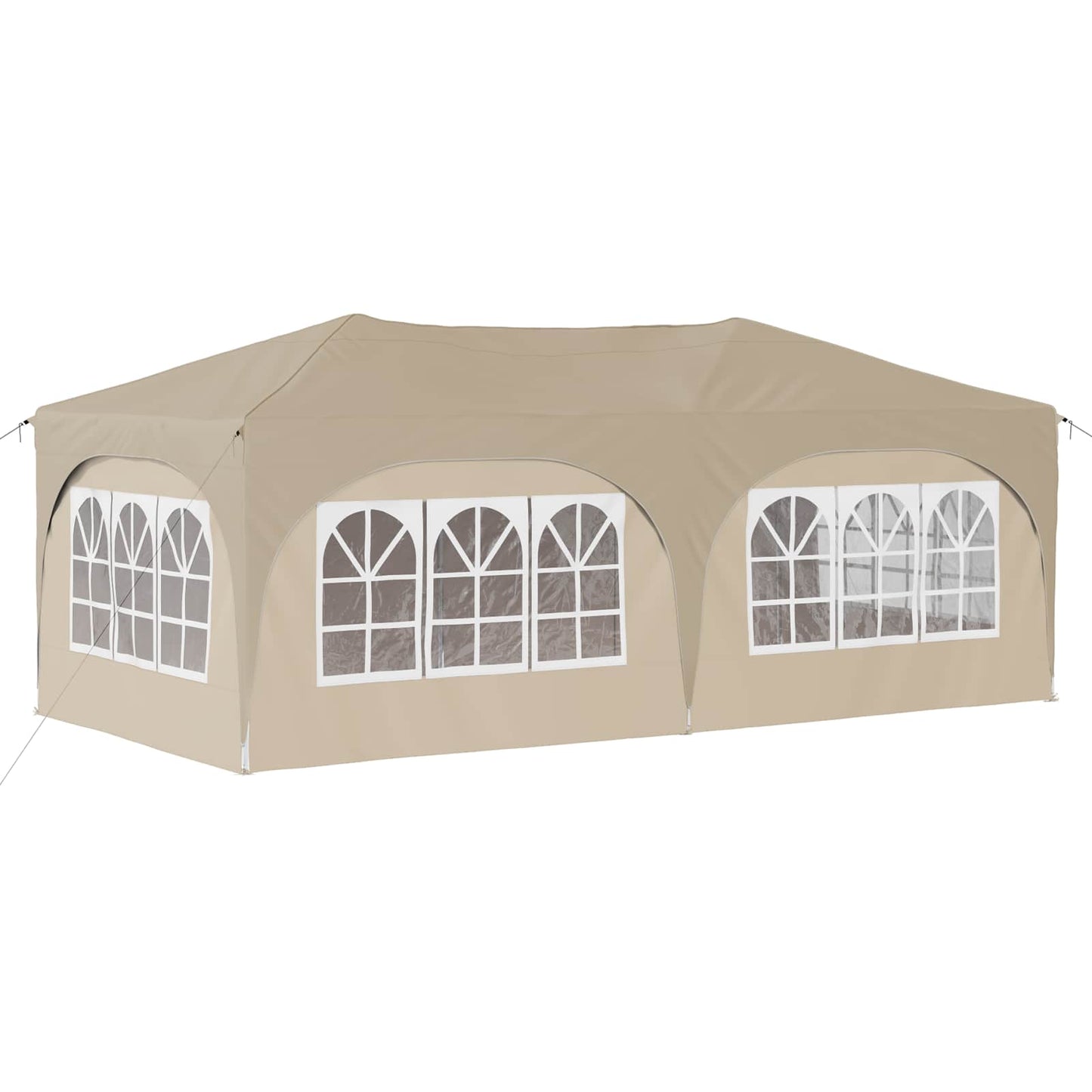 Pop-up Festtelt 575 x 288 x 245 cm Cremefarvet Oxford stof
