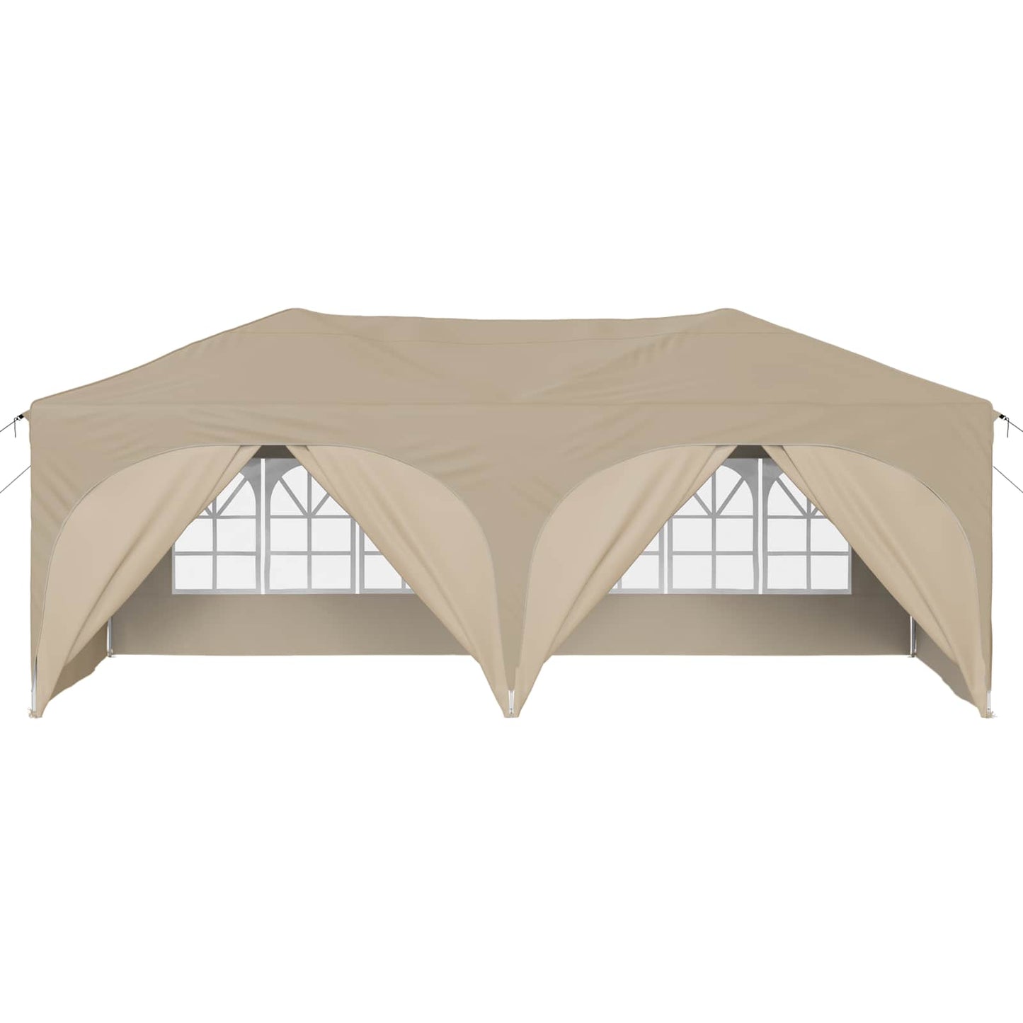 Pop-up Festtelt 575 x 288 x 245 cm Cremefarvet Oxford stof