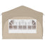 Pop-up Festtelt 575 x 288 x 245 cm Cremefarvet Oxford stof