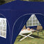 Pop-up Festtelt 575 x 288 x 245 cm Blå Oxford stof