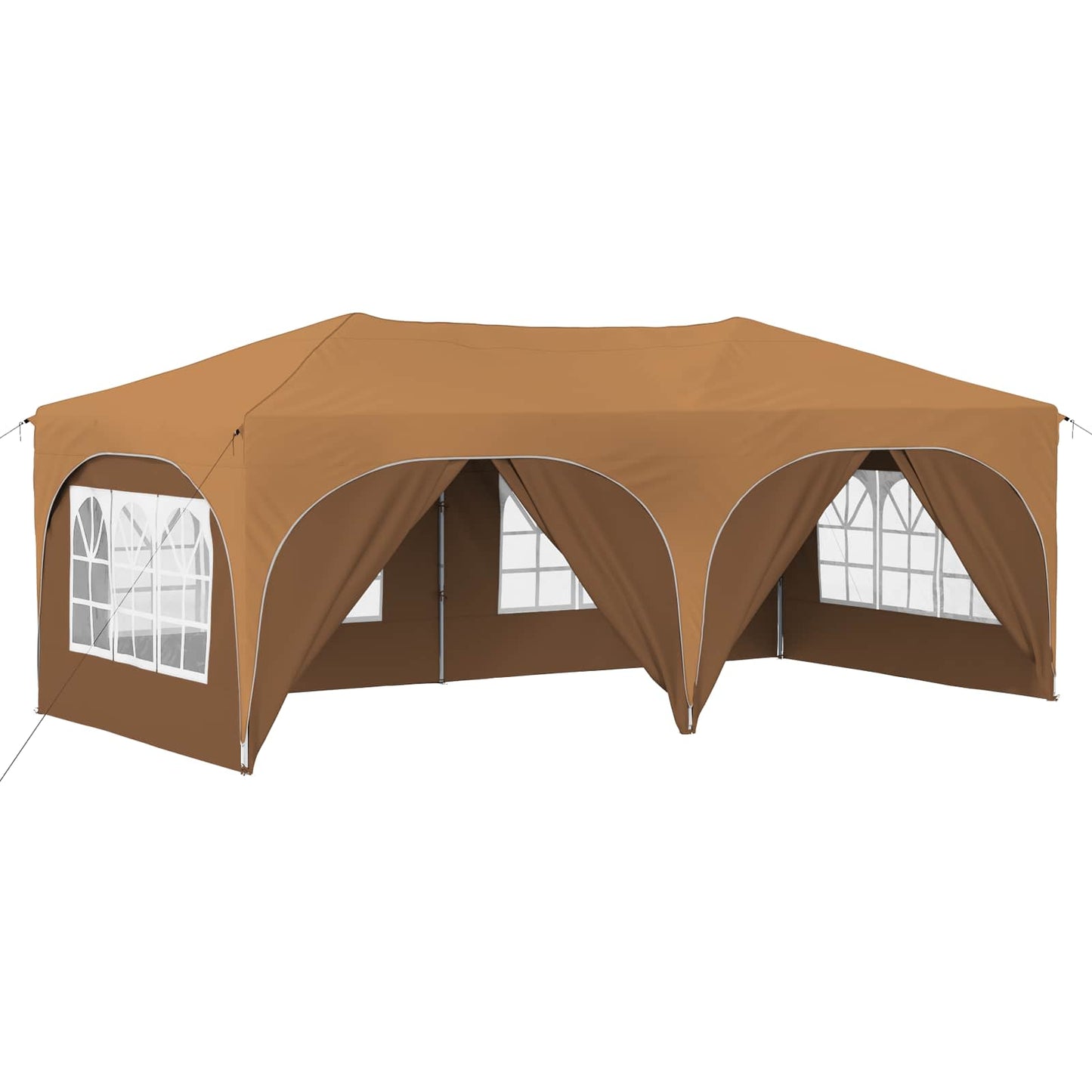Pop-up Festtelt 575 x 288 x 245 cm Beige Oxford stof