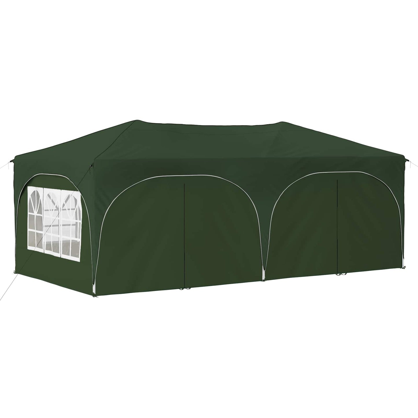 Pop-up Festtelt 575 x 288 x 245 cm Grøn Oxford stof