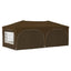 Pop-up Festtelt 575 x 288 x 245 cm Gråbrun Oxford stof
