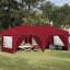 Pop-up Festtelt 575 x 288 x 245 cm Bordeaux Oxford stof