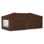 Pop-up Festtelt 575 x 288 x 245 cm Brun Oxford stof