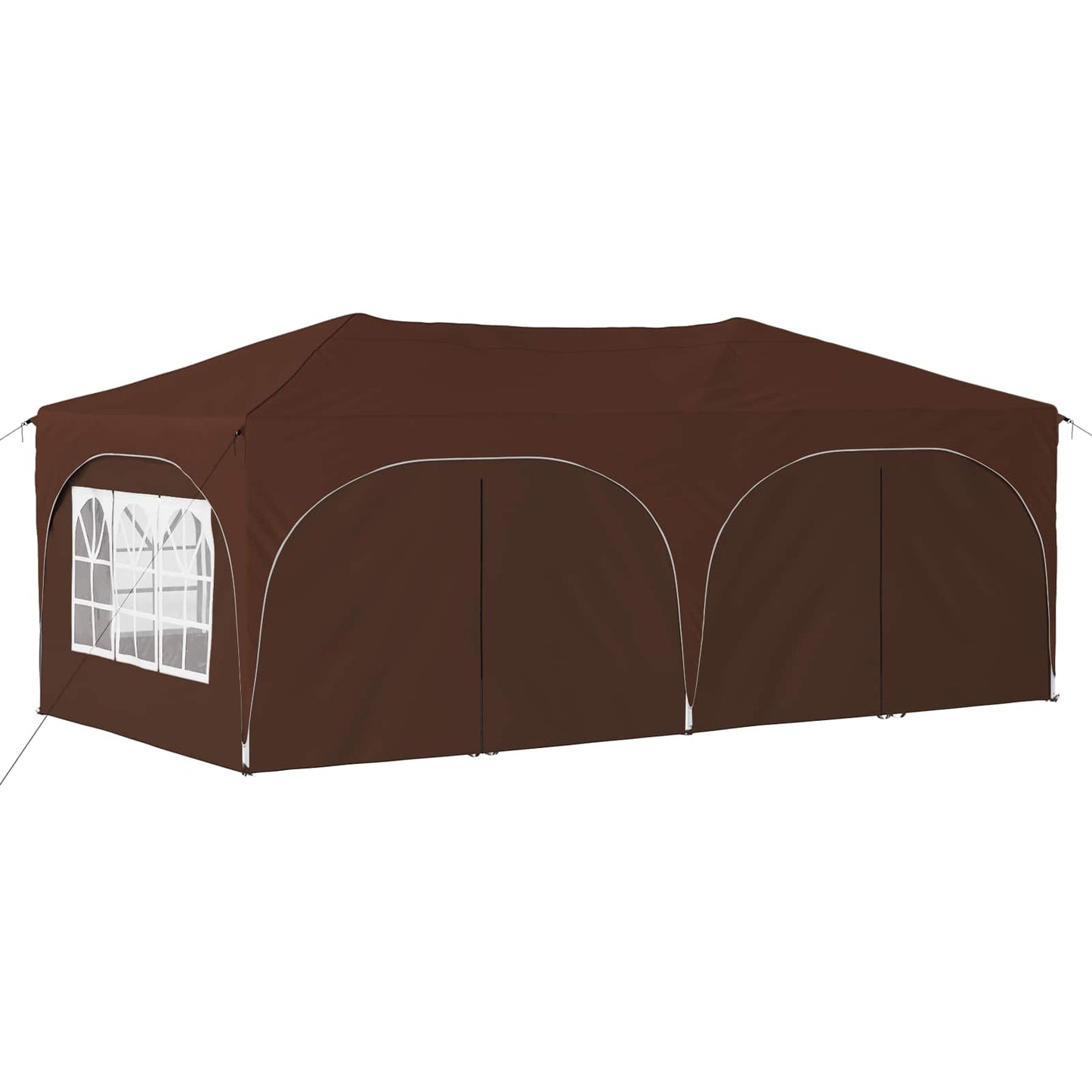 Pop-up Festtelt 575 x 288 x 245 cm Brun Oxford stof