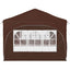 Pop-up Festtelt 575 x 288 x 245 cm Brun Oxford stof