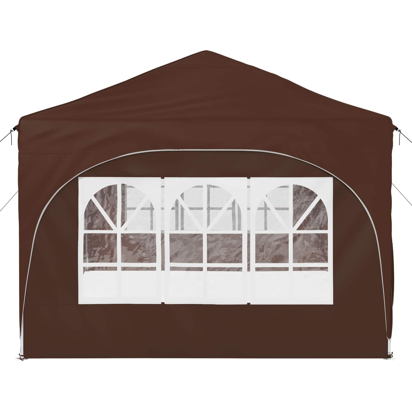 Pop-up Festtelt 575 x 288 x 245 cm Brun Oxford stof