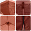 Pop-up Festtelt 575 x 288 x 245 cm Terrakotta Oxford stof
