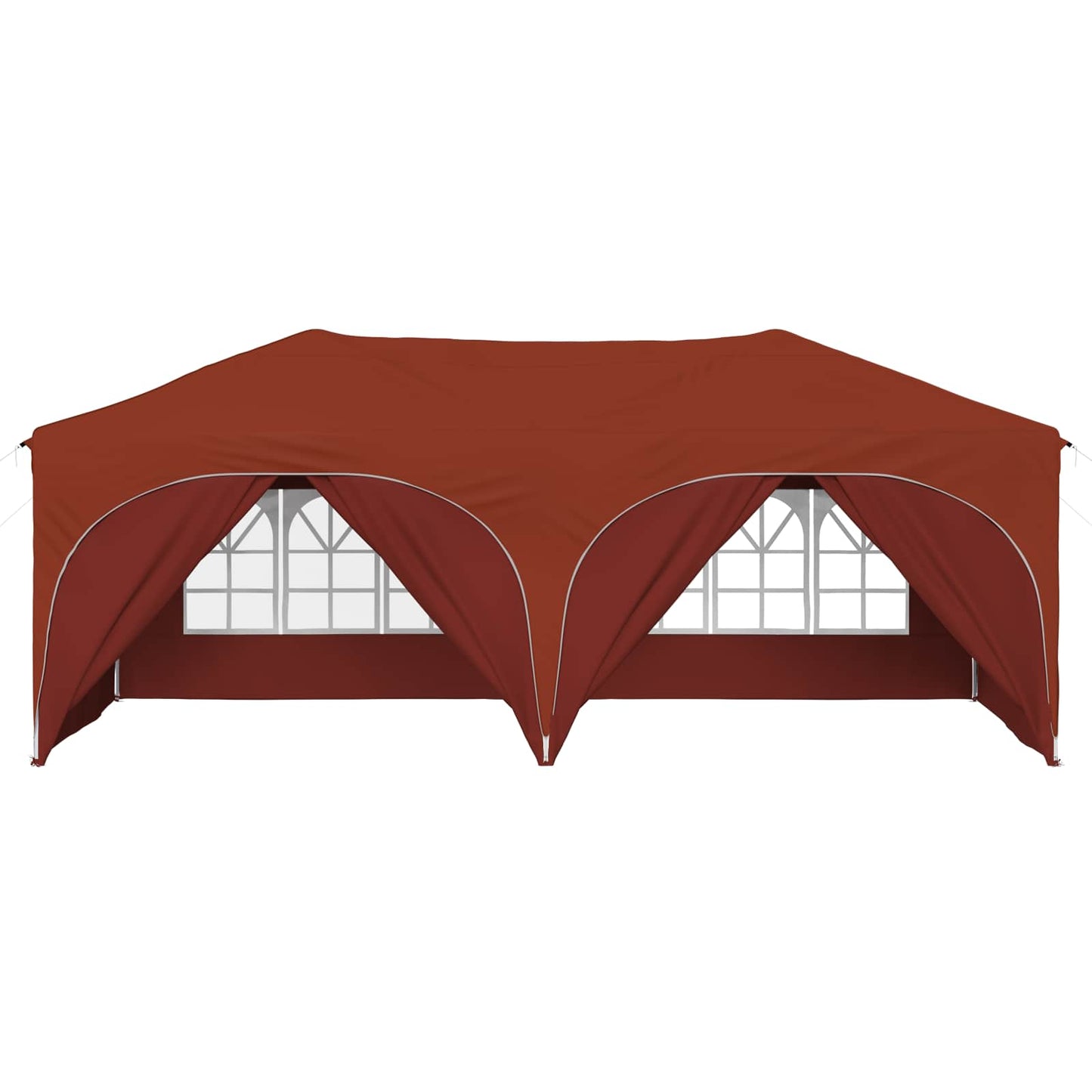 Pop-up Festtelt 575 x 288 x 245 cm Terrakotta Oxford stof