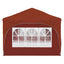 Pop-up Festtelt 575 x 288 x 245 cm Terrakotta Oxford stof