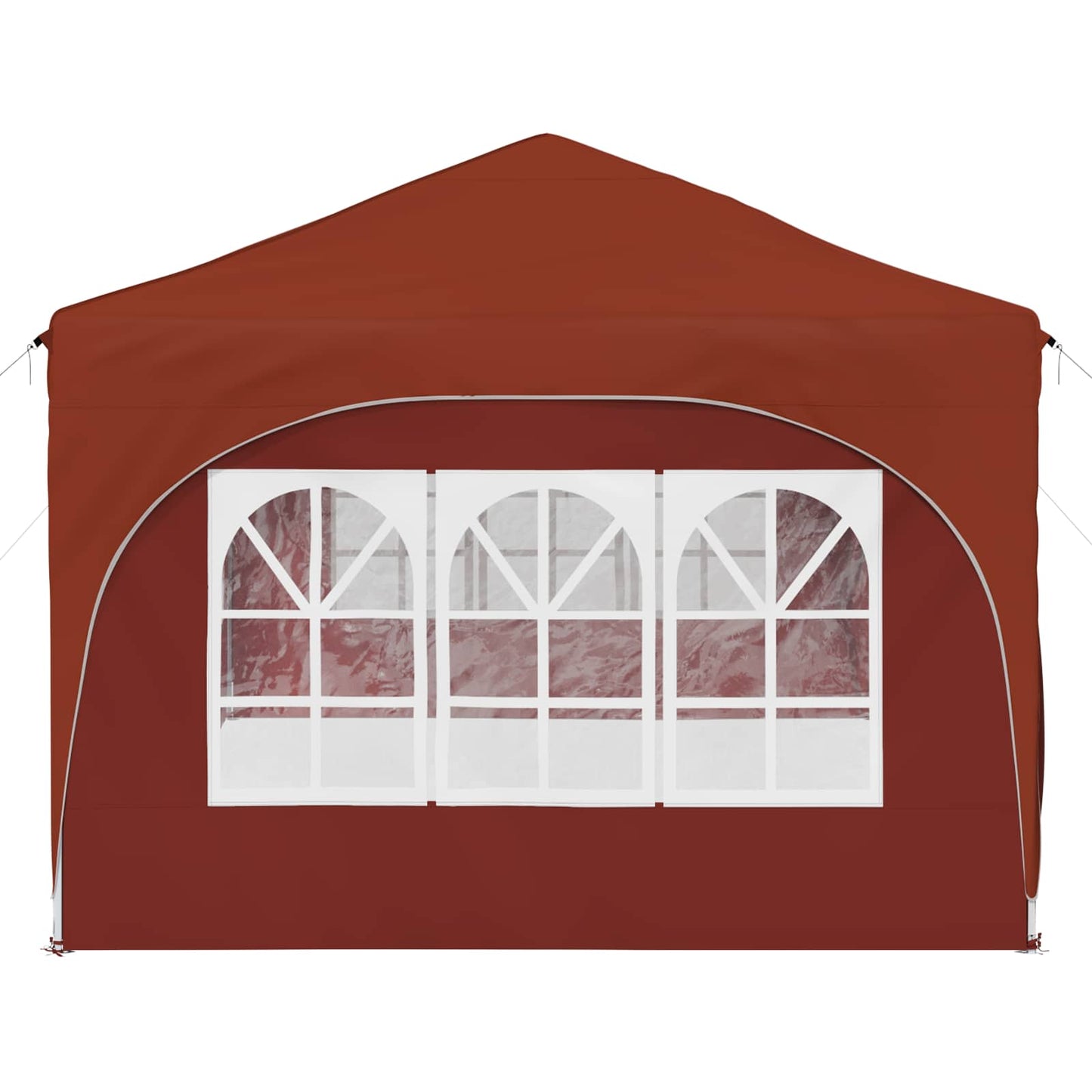 Pop-up Festtelt 575 x 288 x 245 cm Terrakotta Oxford stof