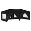 Pop-up Festtelt 575 x 288 x 245 cm Sort Oxford stof