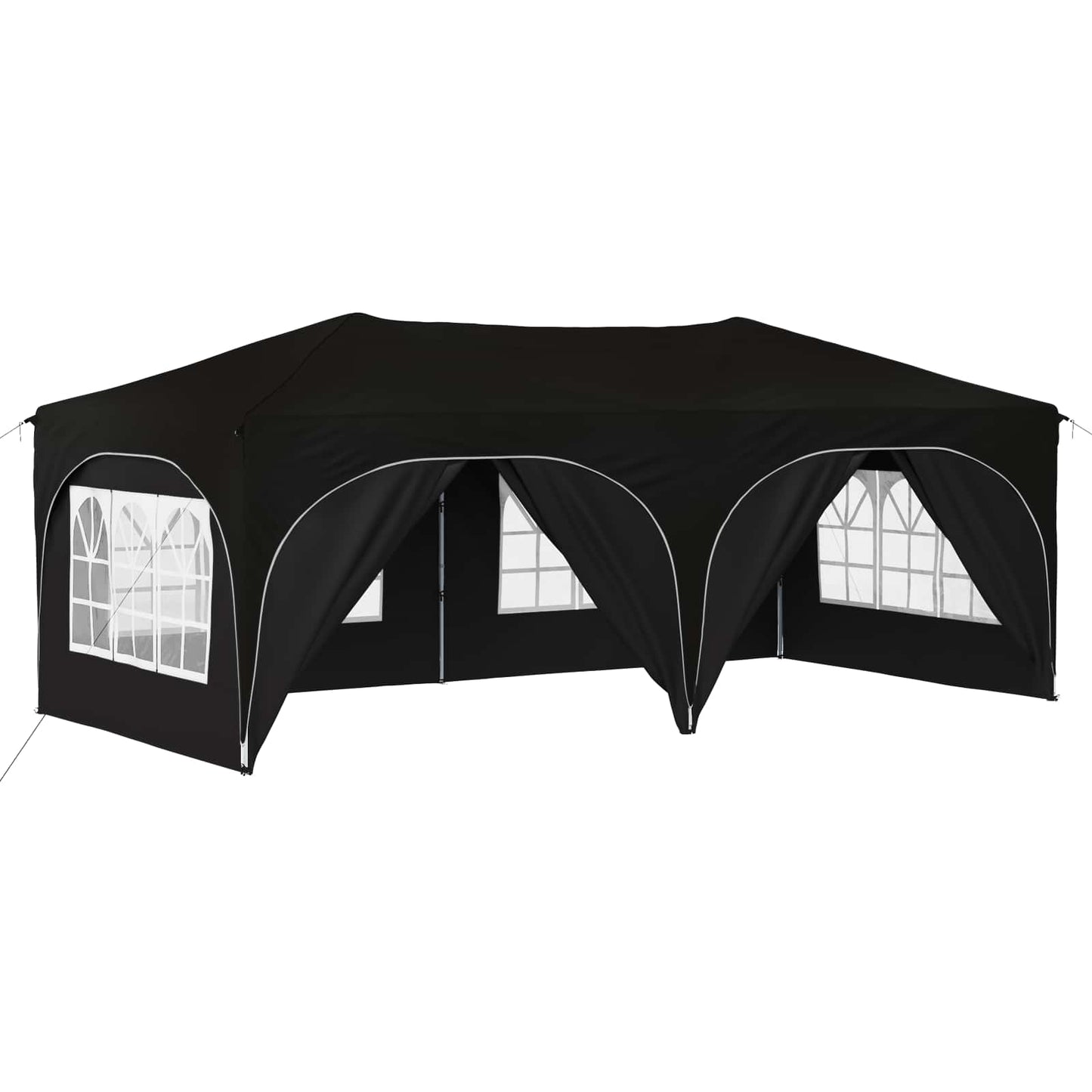 Pop-up Festtelt 575 x 288 x 245 cm Sort Oxford stof