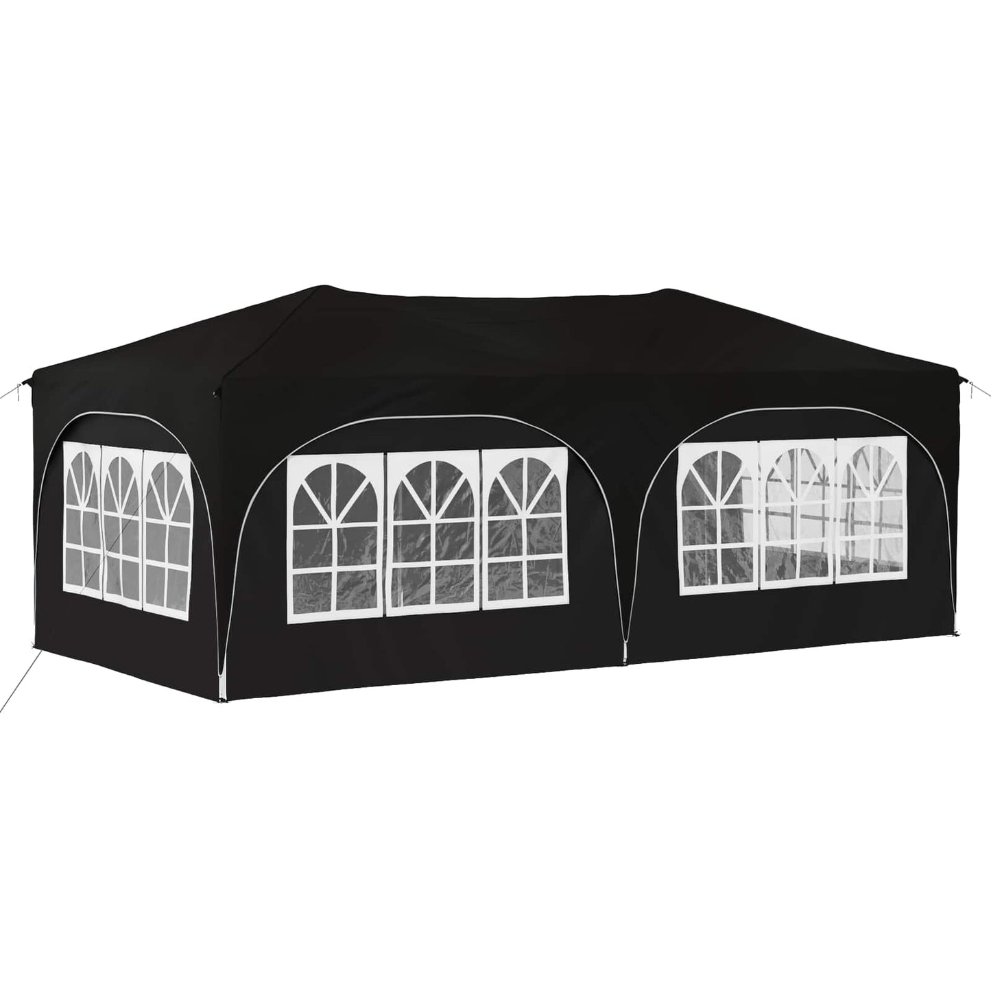 Pop-up Festtelt 575 x 288 x 245 cm Sort Oxford stof