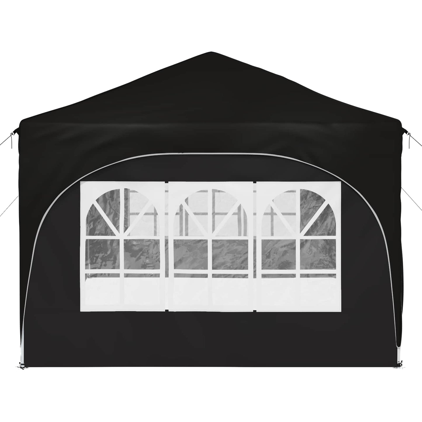 Pop-up Festtelt 575 x 288 x 245 cm Sort Oxford stof
